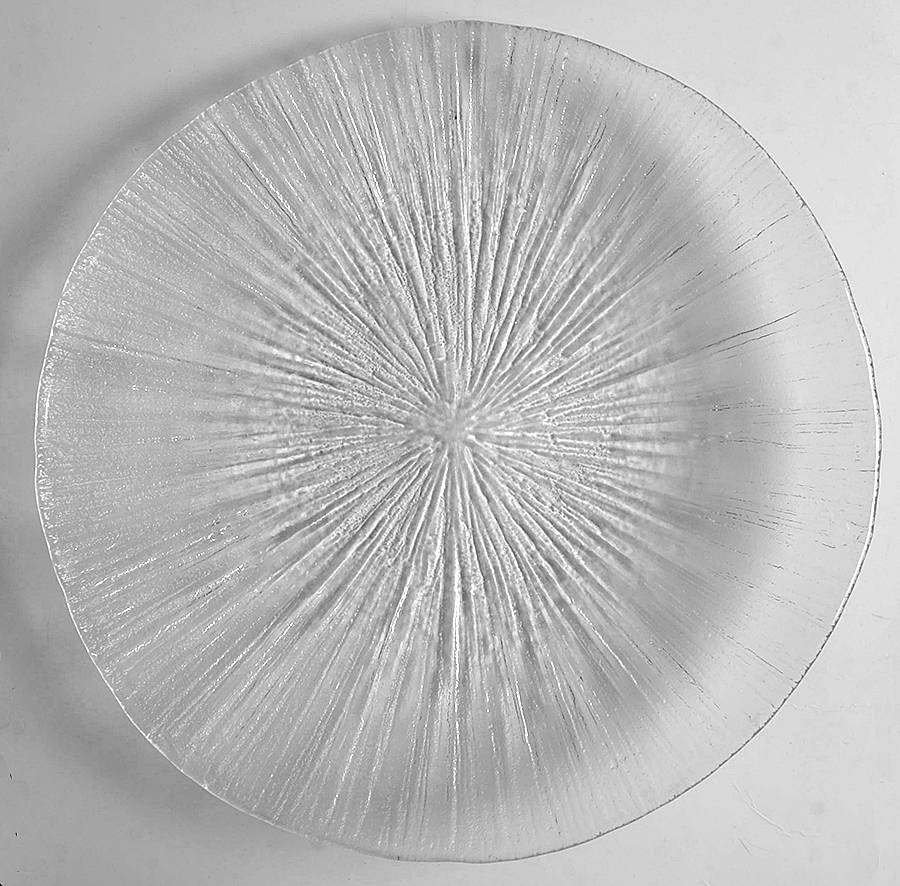 Rain Glass Clear Dinner Plate by Sasaki-1