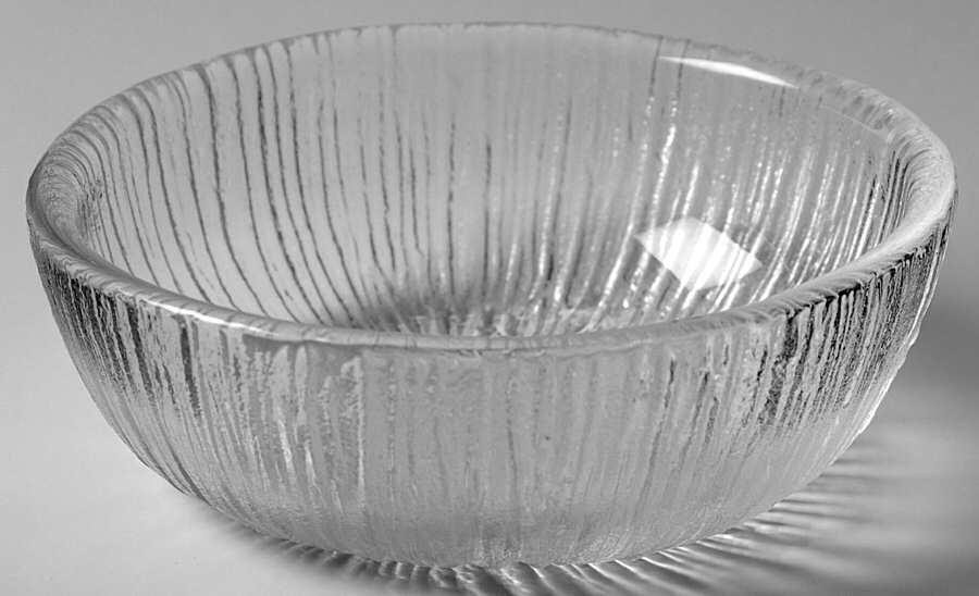 Rain Glass Clear Small Fruit Dessert Bowl by Sasaki-1