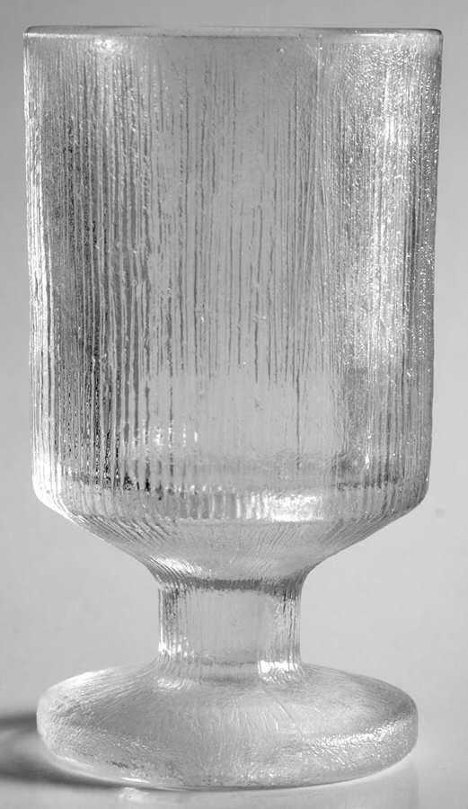 Rain Glass Clear Water Goblet by Sasaki-1