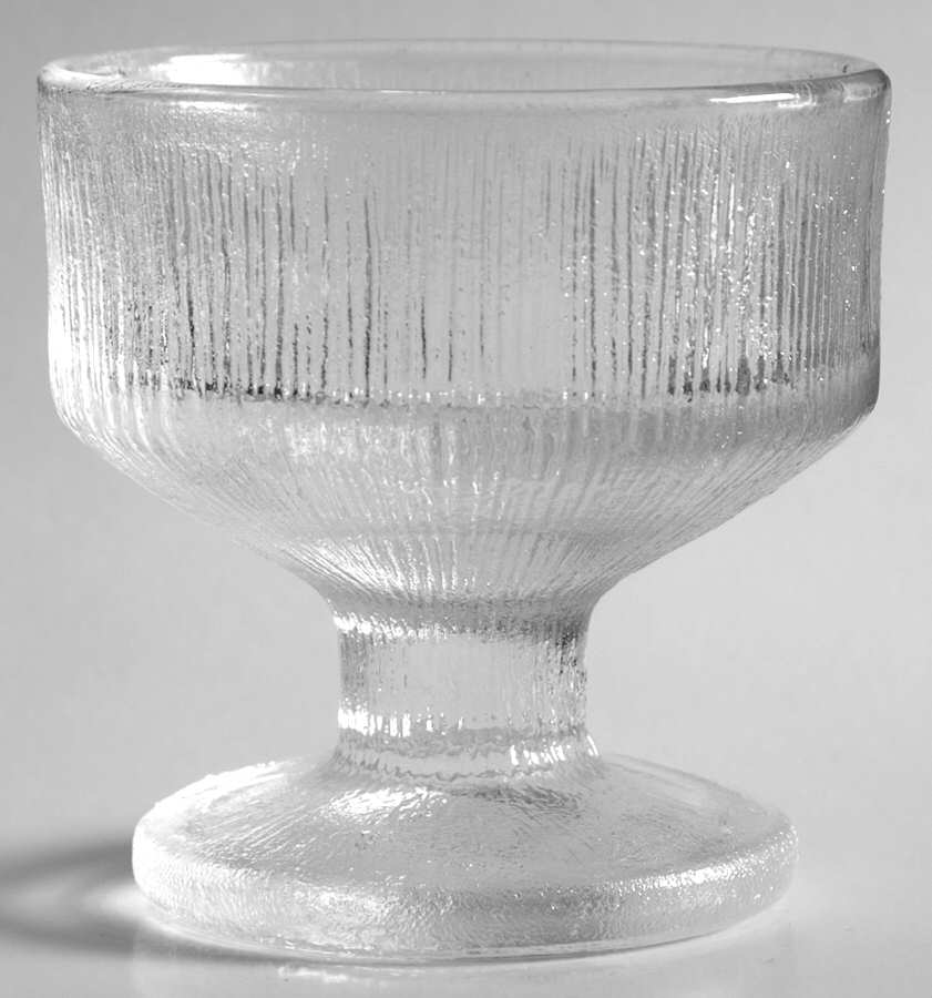 Rain Glass Clear Champagne/Tall Sherbet by Sasaki-1