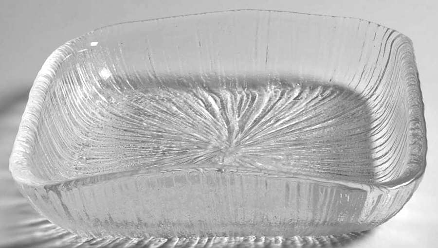 Rain Glass Clear 5" Square Nappy by Sasaki-1