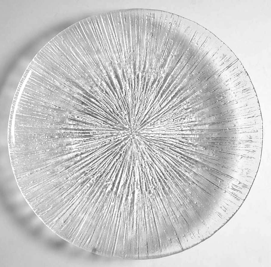 Rain Glass Clear 7" Salad Plate by Sasaki-1