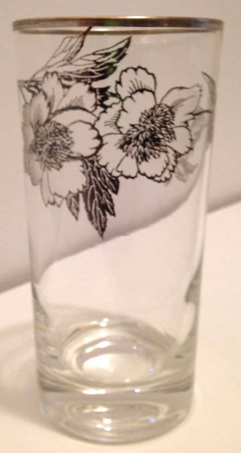 Peony Flat Tumbler by Rockwell Silver Glass-1