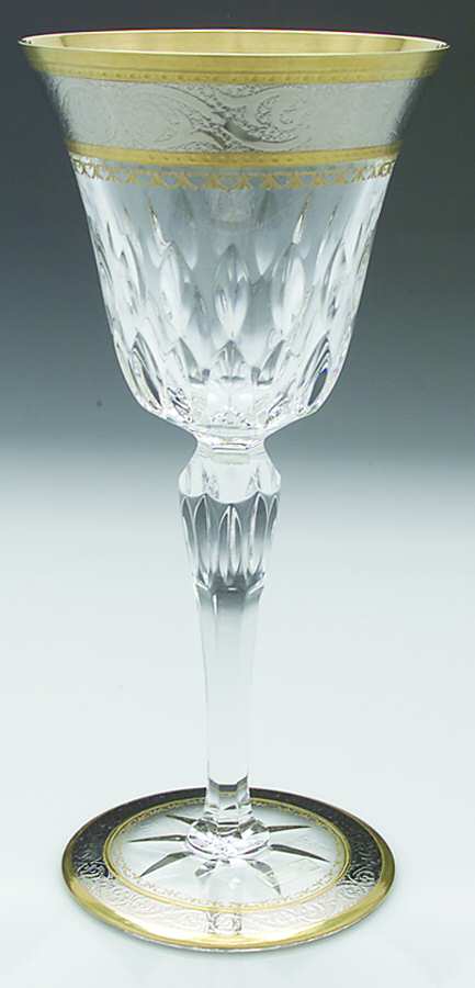Stella (Gold & Platinum Encrusted) Water Goblet by St Louis-1