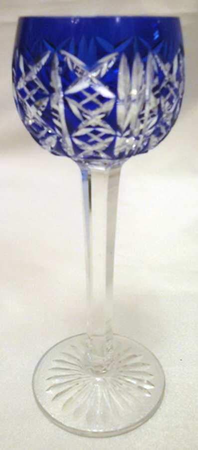 STL20 Cobalt Blue Hock Wine by St Louis-1