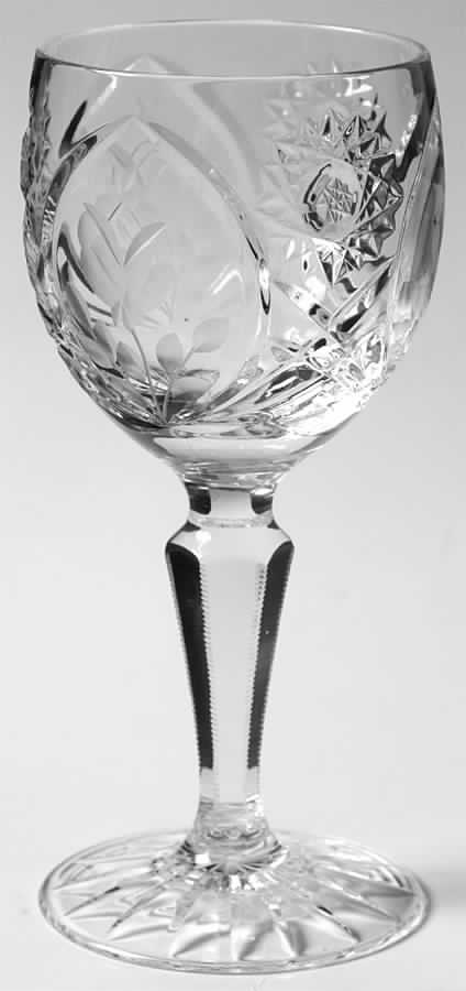 Country Rose Wine Glass by Sears-1