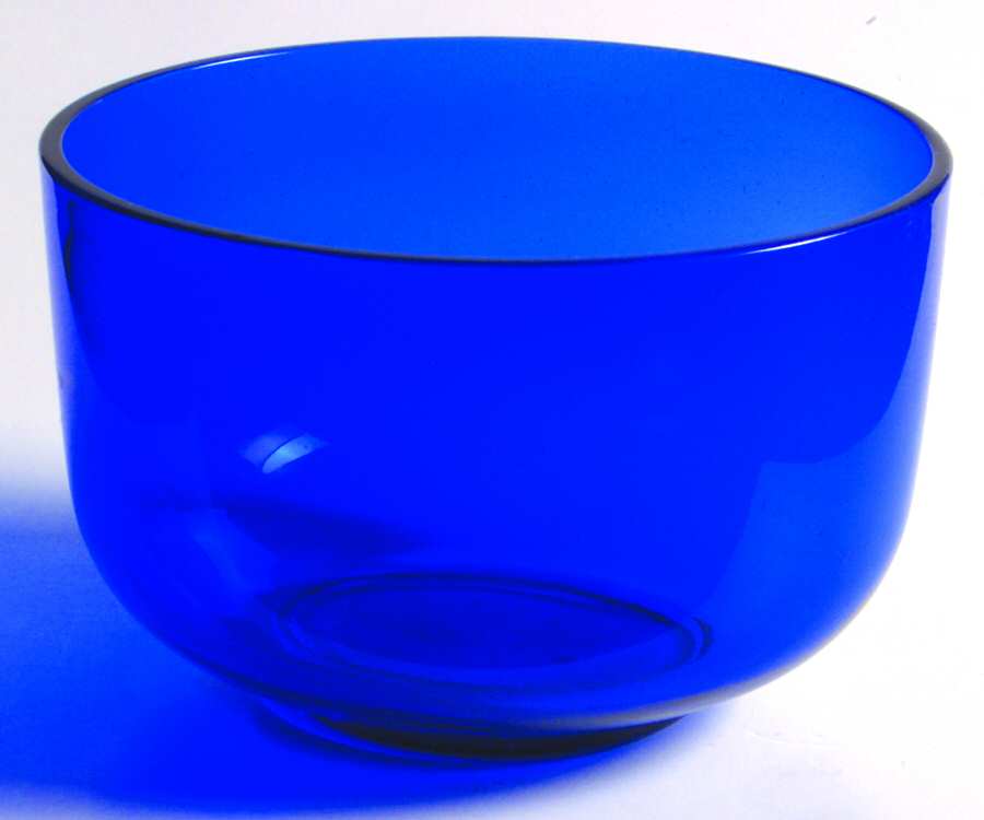 Garda Cobalt (Straight Optic) 4" Round Bowl by F Schmidt-1