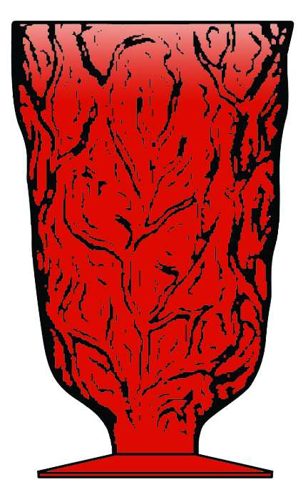 Driftwood Orange Water Goblet by Seneca-1