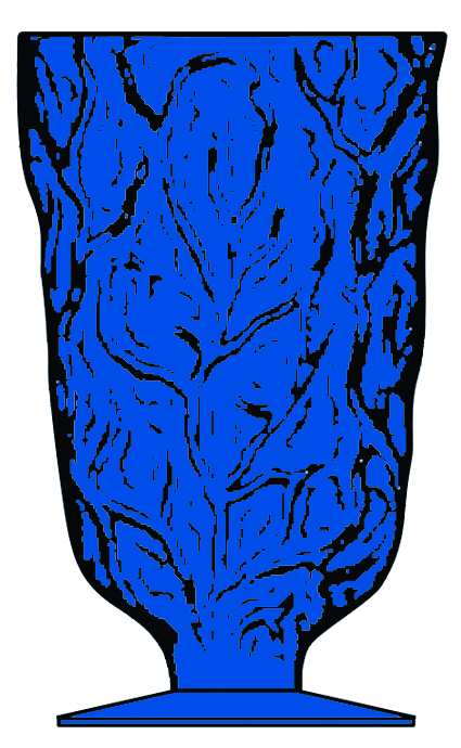 Driftwood Dark Turquoise Water Goblet by Seneca-1