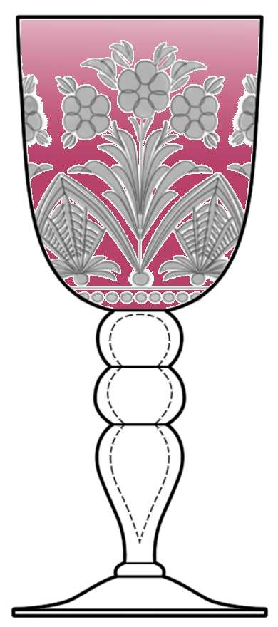Harvard Amethyst Water Goblet by Steuben-1