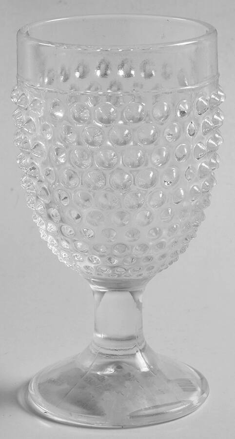 Hobnail Clear Water Goblet by Smith Glass -1