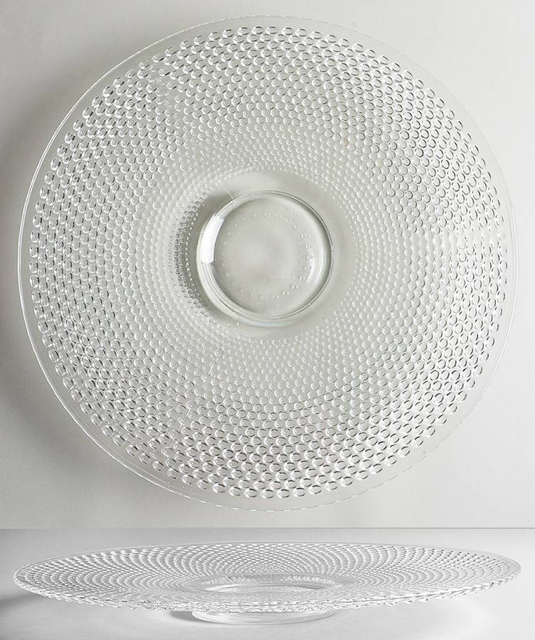 Hobnail Clear Punch Bowl Underplate by Smith Glass -1