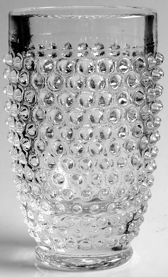Hobnail Clear 10 Oz Flat Tumbler by Smith Glass -1