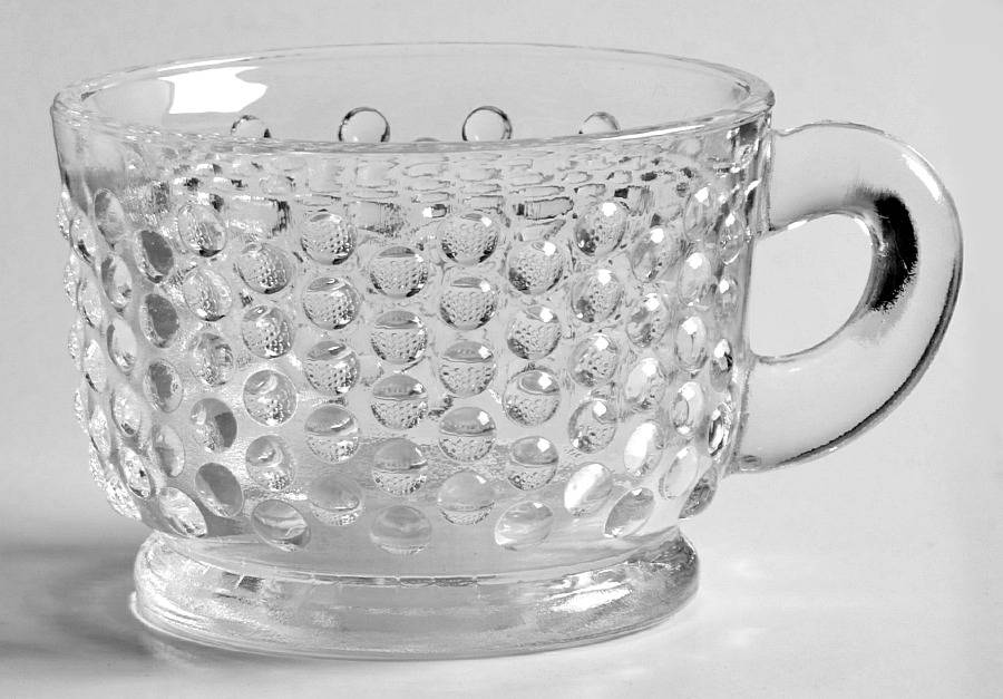 Hobnail Clear Punch Cup by Smith Glass -1