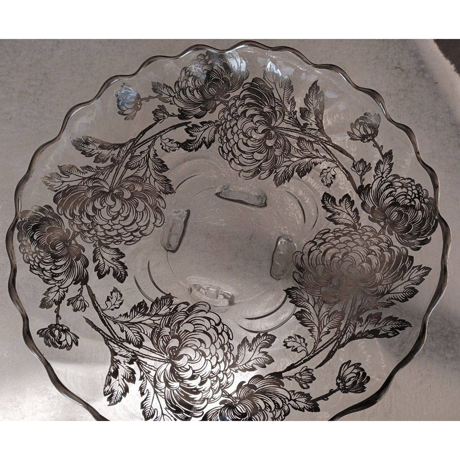 Chrysanthemum 13" Round Bowl by Silver City-1