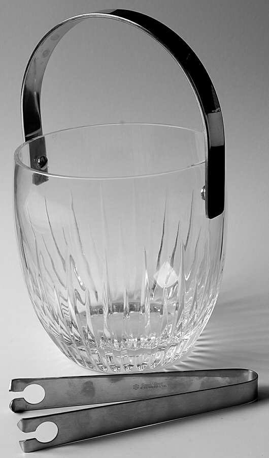 Alanda Ice Bucket with Tongs by Sasaki-1