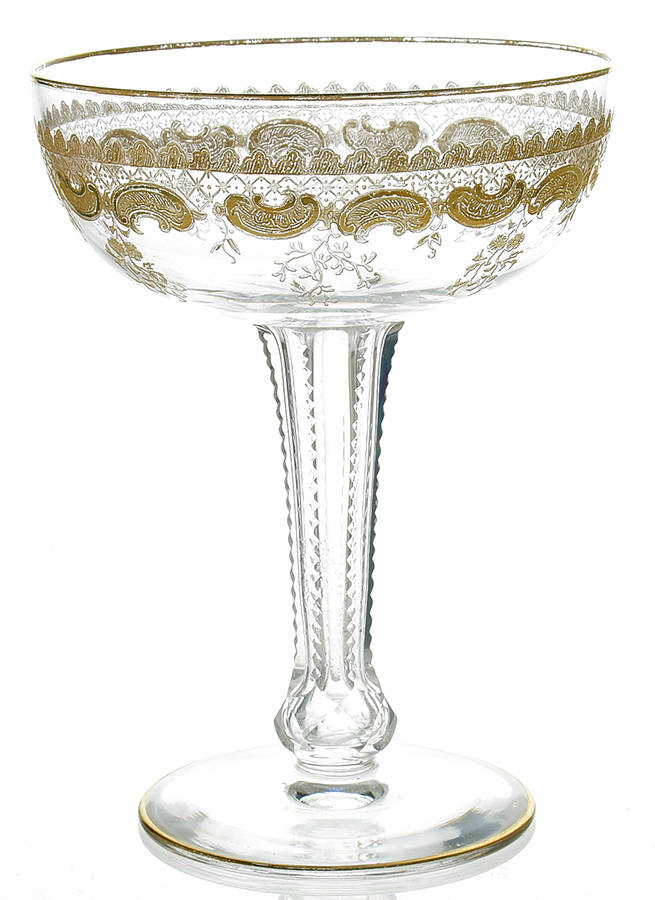 STL22 Tall Hollow Stem Champagne by St Louis-1
