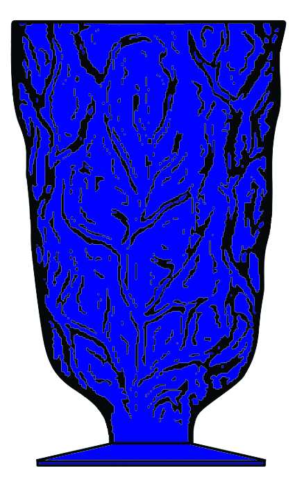 Driftwood Cobalt Blue Water Goblet by Seneca-1