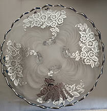 Blossom Time 11" 4-Toed Cabaret Plate by Silver City-1
