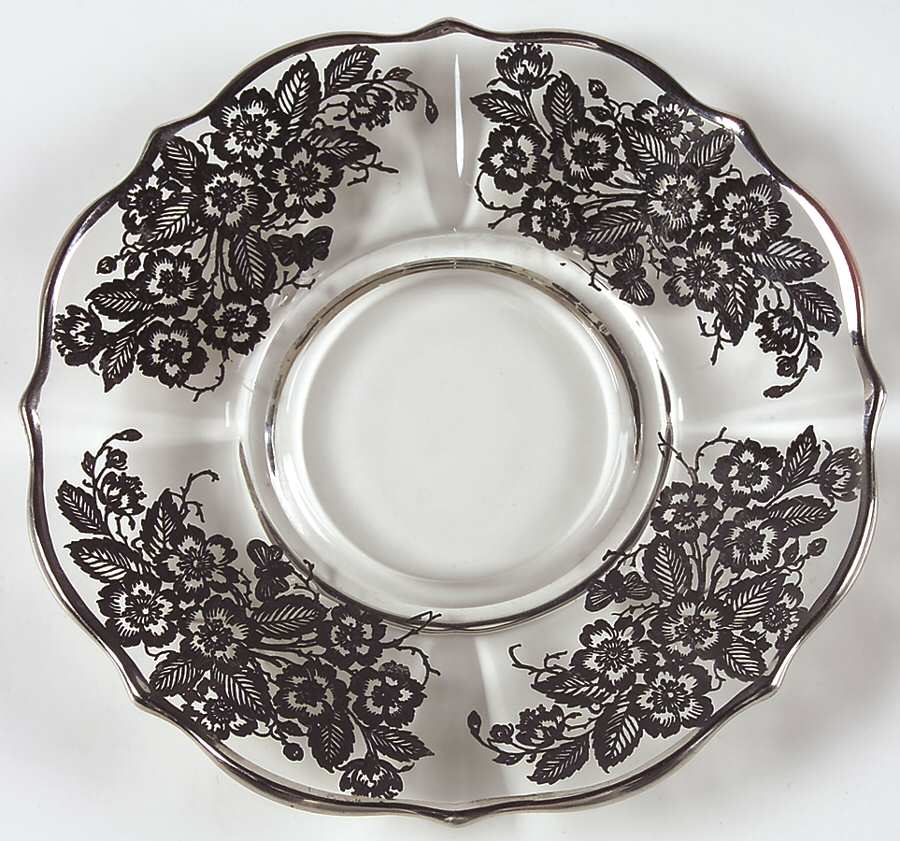 Blossom Time Mayonnaise Bowl and Underplate by Silver City-1