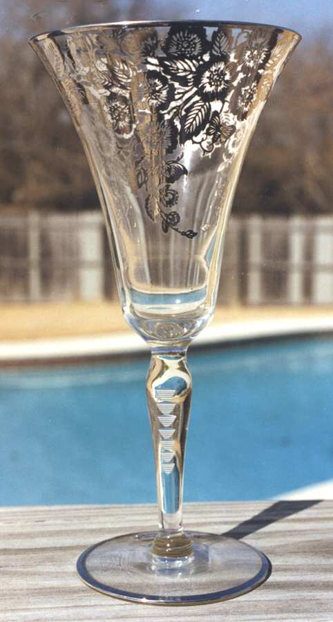 Blossom Time Water Goblet by Silver City-1
