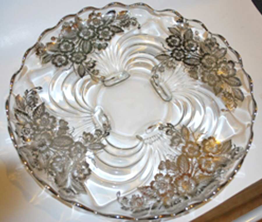 Blossom Time 13" Torte Plate by Silver City-1