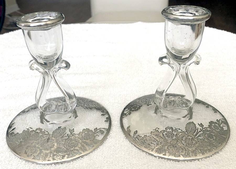 Blossom Time 4" Single Light Candlestick by Silver City-1