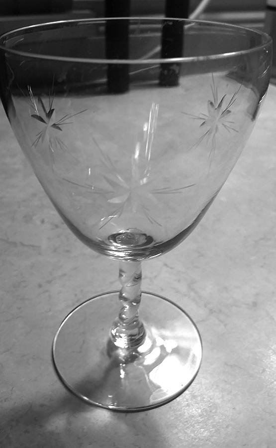 Six Point Star (Stem #24TS) Water Goblet by Susquehanna-1