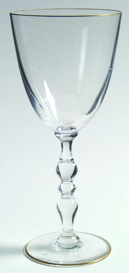 Hauteville Gold Water Goblet by St Louis-1