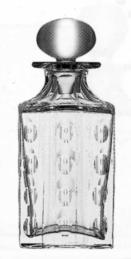 Flocons Whiskey Decanter & Stopper by St Louis-1
