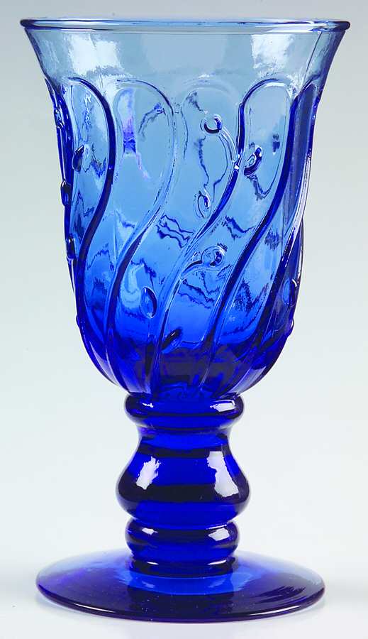 Provence Garden Cobalt Blue Wine Glass by Studio Nova-1