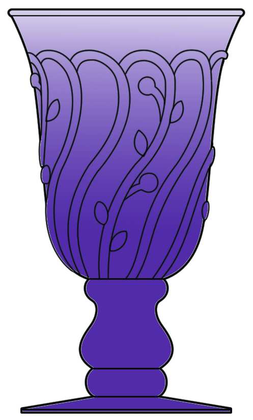Provence Garden Amethyst Wine Glass by Studio Nova-1