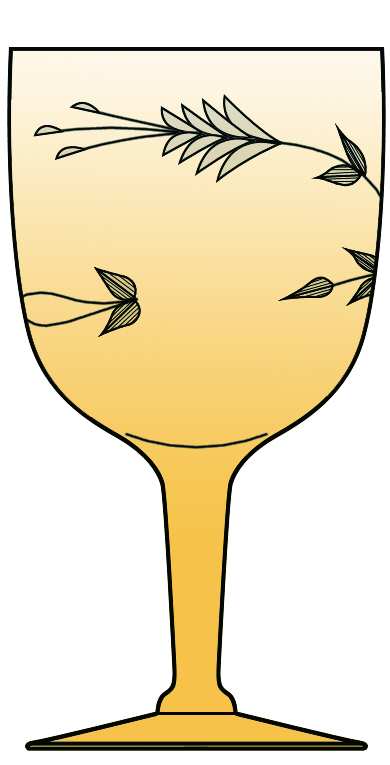 Moonglow Topaz Iridescent Water Goblet by Sevron-1
