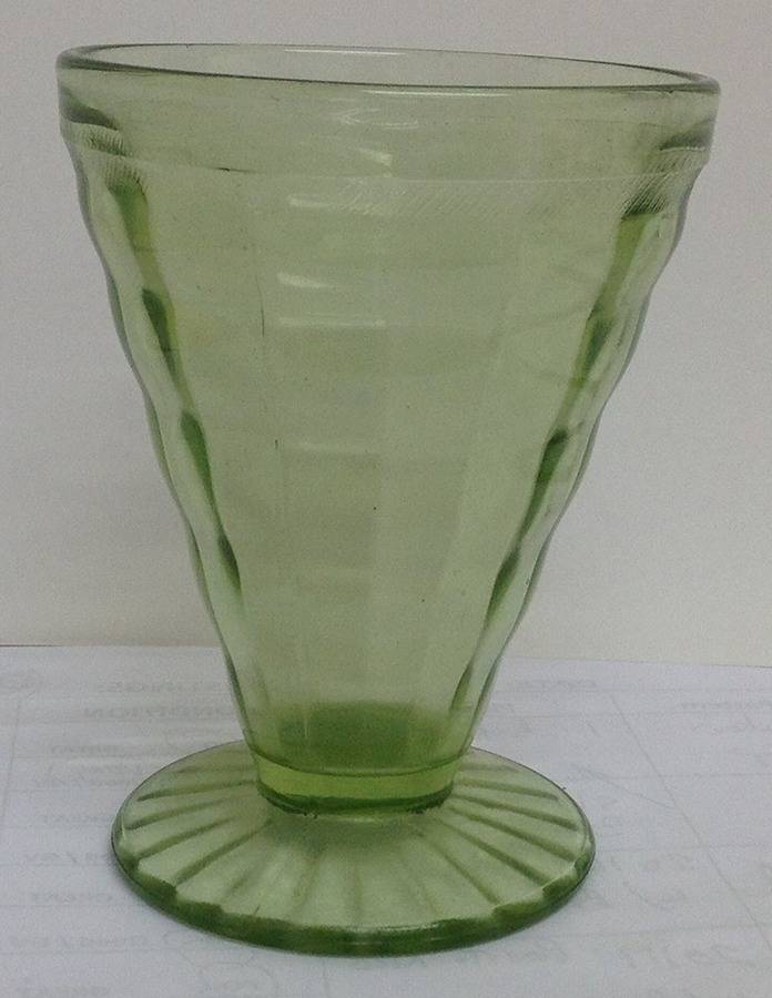 Homestead Green Snack Plate, Tumbler Only by Smith Glass -1