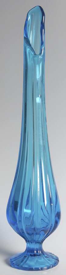 Simplicity Peacock Blue Handkerchief Vase by Smith Glass -1