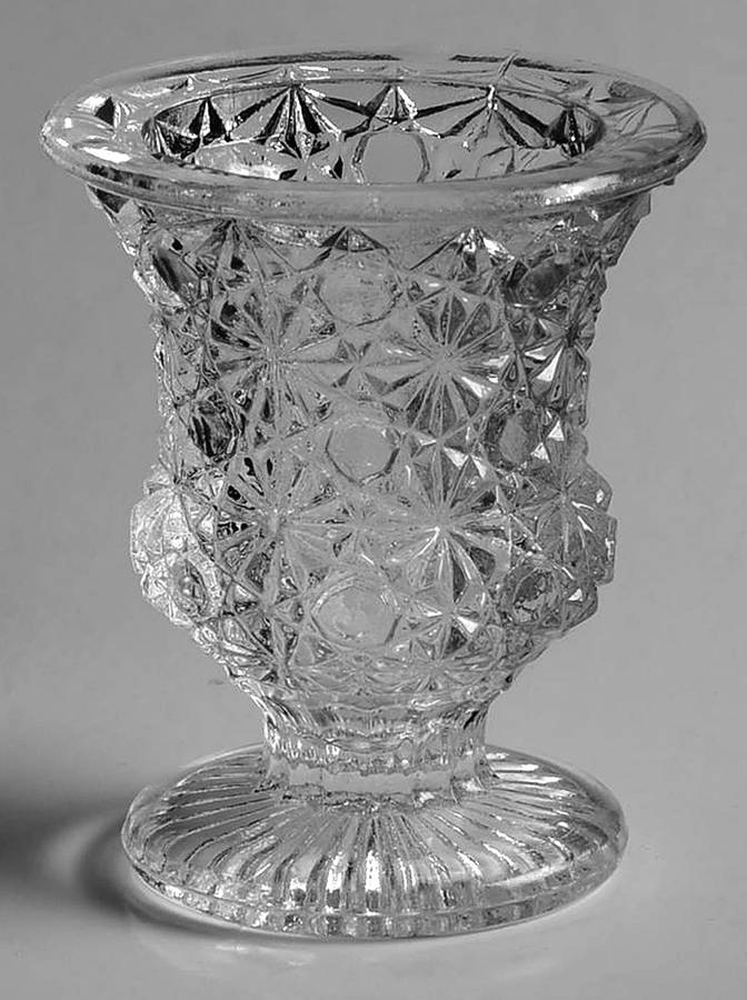 Daisy and Button Clear Toothpick Holder by Smith Glass -1