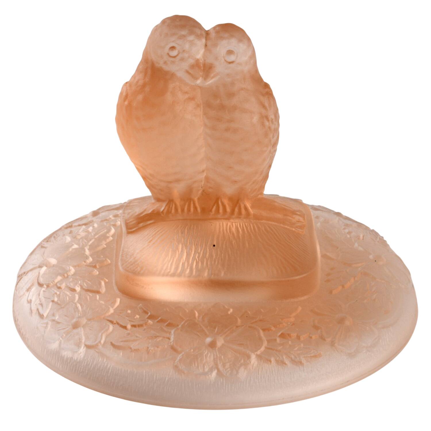 Animals & Figurines Lid for Round Puff Box by Smith Glass -1