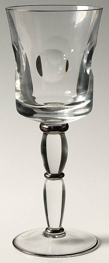 Cosmos Platinum Water Goblet by St Louis-1