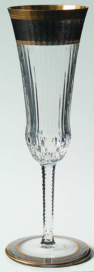 Thistle (Gold Platinum) Fluted Champagne by St Louis-1