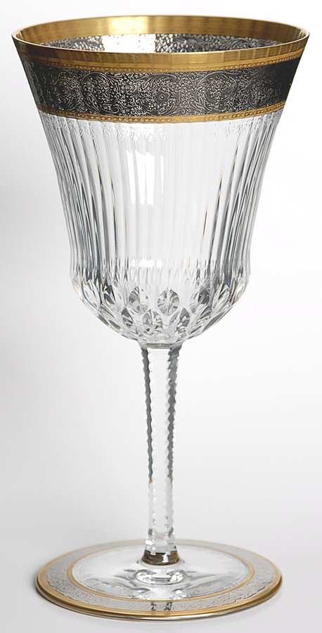 Thistle (Gold Platinum) Water Goblet by St Louis-1