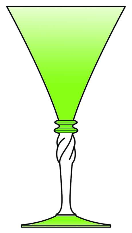 5154 Pomona Green Water Goblet by Steuben-1