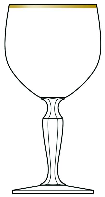 SPI29 Gold Water Goblet by Spiegelau-1