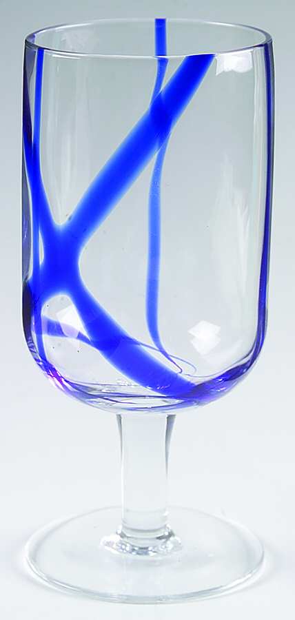 Ahoy Blue Water Goblet by Studio Nova-1