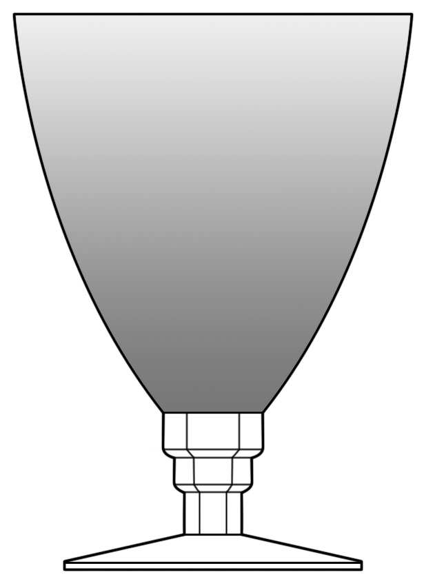 Annapolis Grey Water Goblet by St Louis-1