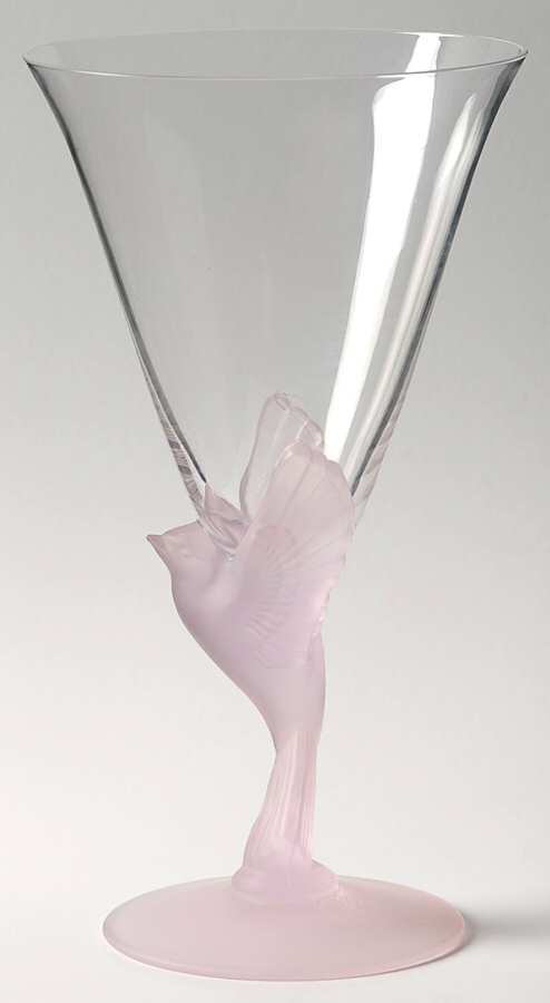 Wings Pink Water Goblet by Sasaki-1