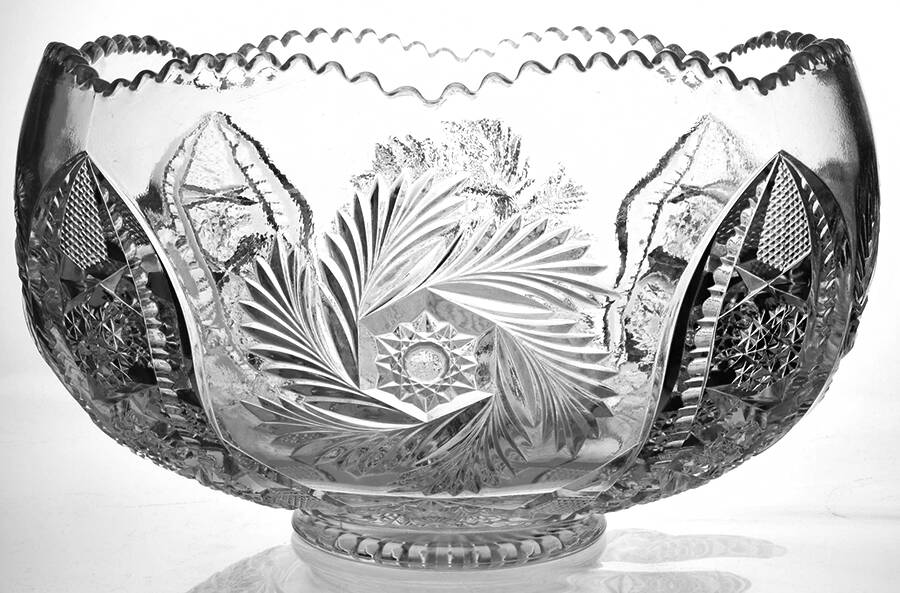 Galaxy Cupped Punch Bowl by Smith Glass -1