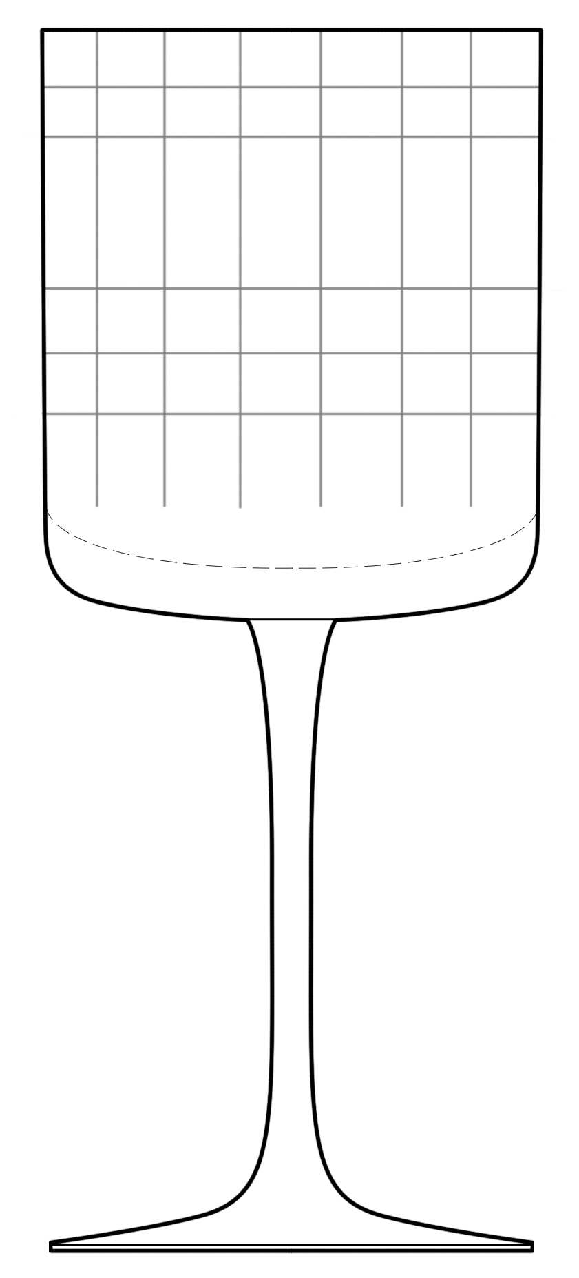 Park Avenue Grid Clear Red Wine by Studio Nova-1