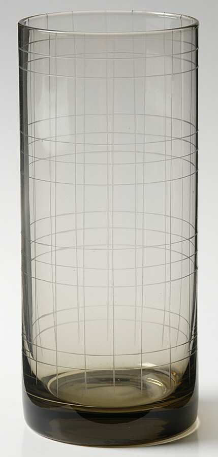 Park Avenue Grid Smoke Highball Glass by Studio Nova-1