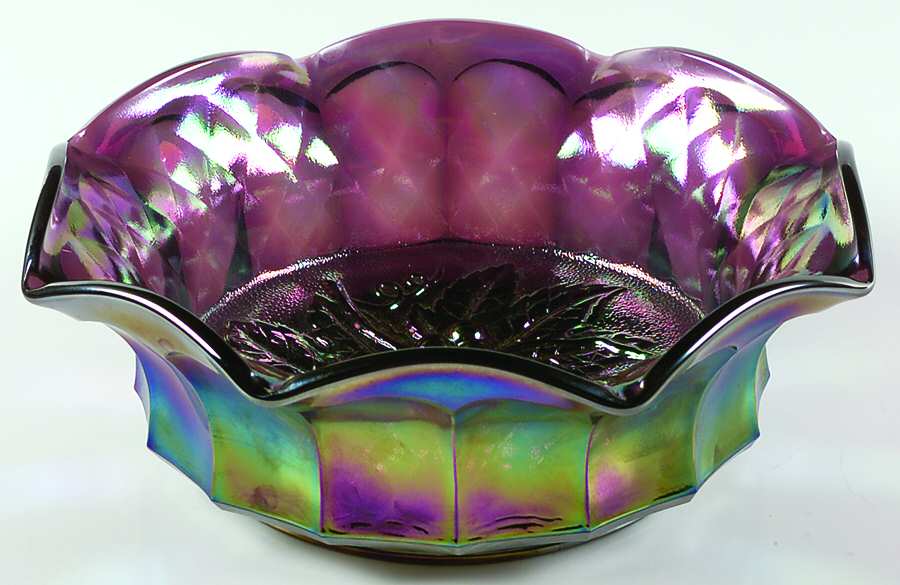 Heavy Grape Amethyst 8" Round Bowl by Smith Glass -1