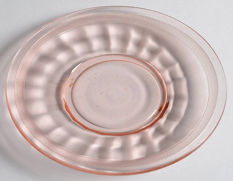 Homestead Pink Bread & Butter Plate by Smith Glass -1
